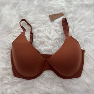 Skims Fits Everybody Scoop Plunge Bra Bronze Size 38H
